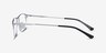 Fielder Silver TitaniumEyeglass Frames from EyeBuyDirect, Side View