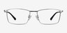Decider Gunmetal TitaniumEyeglass Frames from EyeBuyDirect, Front View
