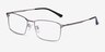 Decider Gunmetal TitaniumEyeglass Frames from EyeBuyDirect, Angle View
