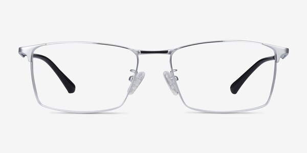 Decider Silver Titanium Eyeglass Frames