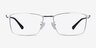 Decider Silver TitaniumEyeglass Frames from EyeBuyDirect, Front View