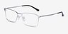 Decider Silver TitaniumEyeglass Frames from EyeBuyDirect, Angle View