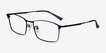 Decider Black TitaniumEyeglass Frames from EyeBuyDirect, Angle View