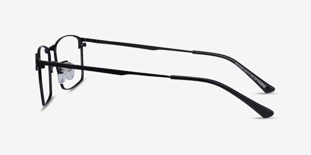Decider Black TitaniumEyeglass Frames from EyeBuyDirect, Side View