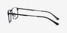 Decider Black TitaniumEyeglass Frames from EyeBuyDirect, Side View