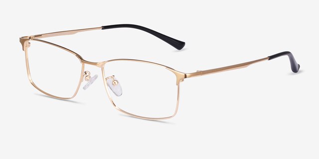 Constant Doré TitaniumMontures de lunettes de vue d'EyeBuyDirect, Vue d'Angle