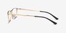Constant Doré TitaniumMontures de lunettes de vue d'EyeBuyDirect, Vue de Côté
