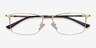 Constant Doré TitaniumMontures de lunettes de vue d'EyeBuyDirect, Vue Rapprochée