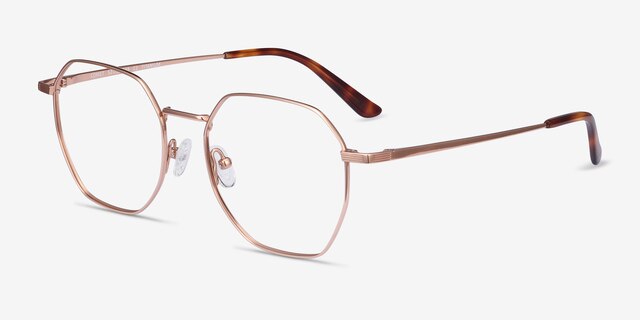 Comet Or rose TitaniumMontures de lunettes de vue d'EyeBuyDirect, Vue d'Angle