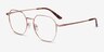 Comet Or rose TitaniumMontures de lunettes de vue d'EyeBuyDirect, Vue d'Angle