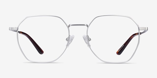 Comet Silver TitaniumEyeglass Frames from EyeBuyDirect, Front View