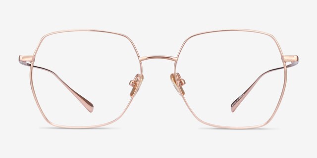 Holistic Or rose TitaniumMontures de lunettes de vue d'EyeBuyDirect, Vue de Face