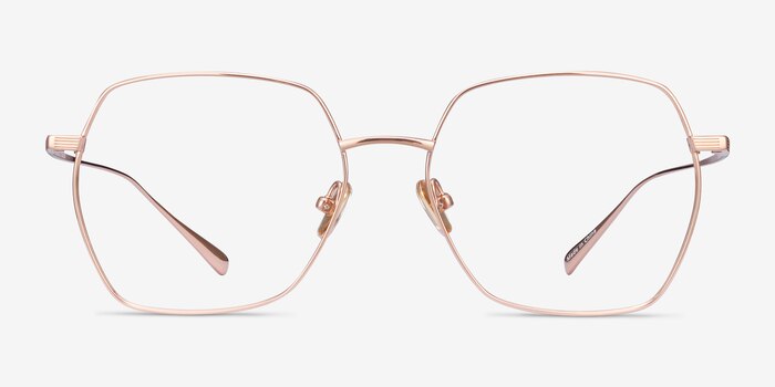 Holistic Rose Gold Titanium Eyeglass Frames from EyeBuyDirect