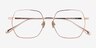 Holistic Or rose TitaniumMontures de lunettes de vue d'EyeBuyDirect, Vue Rapprochée