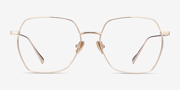 Holistic Gold Titanium Eyeglass Frames