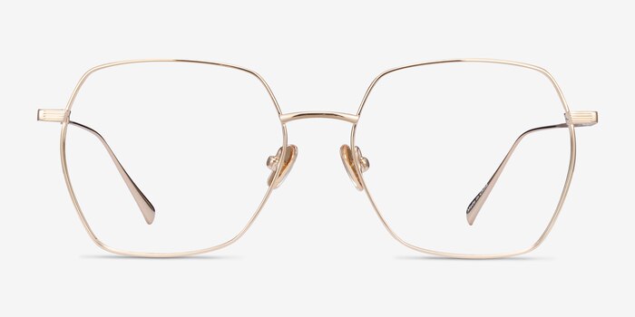 Holistic Gold Titanium Eyeglass Frames from EyeBuyDirect