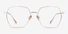Holistic Gold TitaniumEyeglass Frames from EyeBuyDirect, Front View