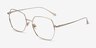 Holistic Gold TitaniumEyeglass Frames from EyeBuyDirect, Angle View