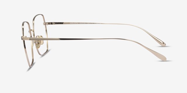Holistic Gold TitaniumEyeglass Frames from EyeBuyDirect, Side View