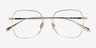 Holistic Gold TitaniumEyeglass Frames from EyeBuyDirect, Closed View