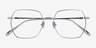 Holistic Silver TitaniumEyeglass Frames from EyeBuyDirect, Closed View