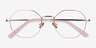 Cecily Rose Gold TitaniumEyeglass Frames from EyeBuyDirect, Closed View