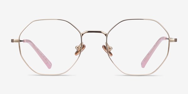 Cecily Gold Titanium Eyeglass Frames