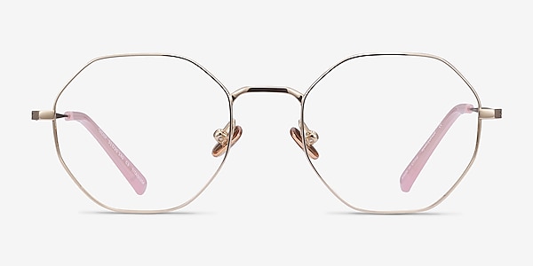 Cecily Gold Titanium Eyeglass Frames