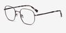 Dante Bronze TitaniumEyeglass Frames from EyeBuyDirect, Angle View