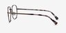 Dante Bronze TitaniumEyeglass Frames from EyeBuyDirect, Side View