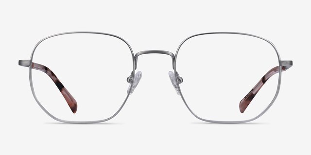 Dante Gunmetal TitaniumEyeglass Frames from EyeBuyDirect, Front View