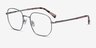 Dante Gunmetal TitaniumEyeglass Frames from EyeBuyDirect, Angle View