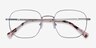 Dante Gunmetal TitaniumEyeglass Frames from EyeBuyDirect, Closed View