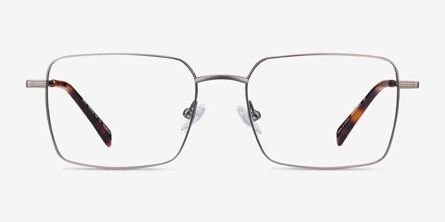 Apex Gunmetal TitaniumMontures de lunettes de vue d'EyeBuyDirect, Vue de Face