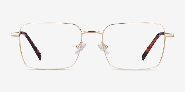 Apex Gold TitaniumEyeglass Frames from EyeBuyDirect, Front View