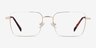 Apex Gold TitaniumEyeglass Frames from EyeBuyDirect, Front View