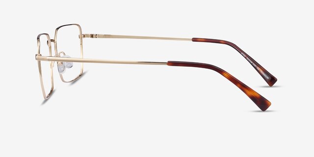 Apex Gold TitaniumEyeglass Frames from EyeBuyDirect, Side View