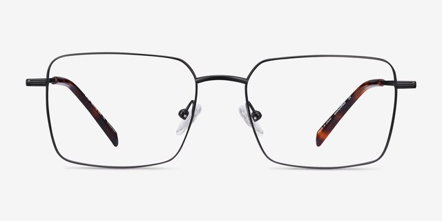 Apex Black TitaniumEyeglass Frames from EyeBuyDirect, Front View