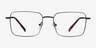 Apex Black TitaniumEyeglass Frames from EyeBuyDirect, Front View