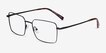 Apex Black TitaniumEyeglass Frames from EyeBuyDirect, Angle View