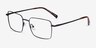 Apex Black TitaniumEyeglass Frames from EyeBuyDirect, Angle View