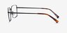 Apex Black TitaniumEyeglass Frames from EyeBuyDirect, Side View
