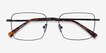 Apex Black TitaniumEyeglass Frames from EyeBuyDirect, Closed View