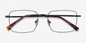 Apex Black TitaniumEyeglass Frames from EyeBuyDirect, Closed View