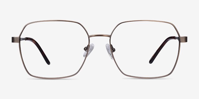 East Bronze TitaniumMontures de lunettes de vue d'EyeBuyDirect, Vue de Face