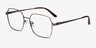 East Bronze TitaniumMontures de lunettes de vue d'EyeBuyDirect, Vue d'Angle
