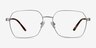 East Gunmetal TitaniumEyeglass Frames from EyeBuyDirect, Front View