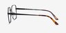 East Black TitaniumEyeglass Frames from EyeBuyDirect, Side View