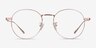 Geometry Rose Gold TitaniumEyeglass Frames from EyeBuyDirect, Front View