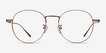 Geometry Bronze TitaniumEyeglass Frames from EyeBuyDirect, Front View